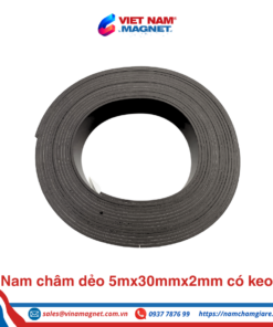 Nam châm dẻo 5mx30mmx2mm có keo