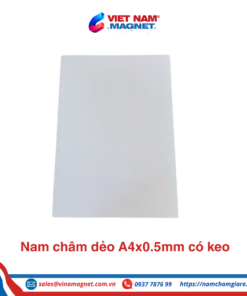 Nam châm dẻo A4x0.5mm có keo