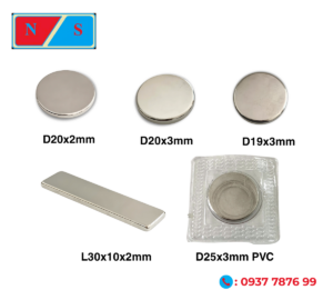 các size nam châm ứng dụng may mặc